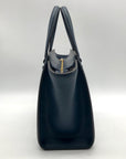 Michael Kors Blue Pebbled Leather Small Satchel Bag