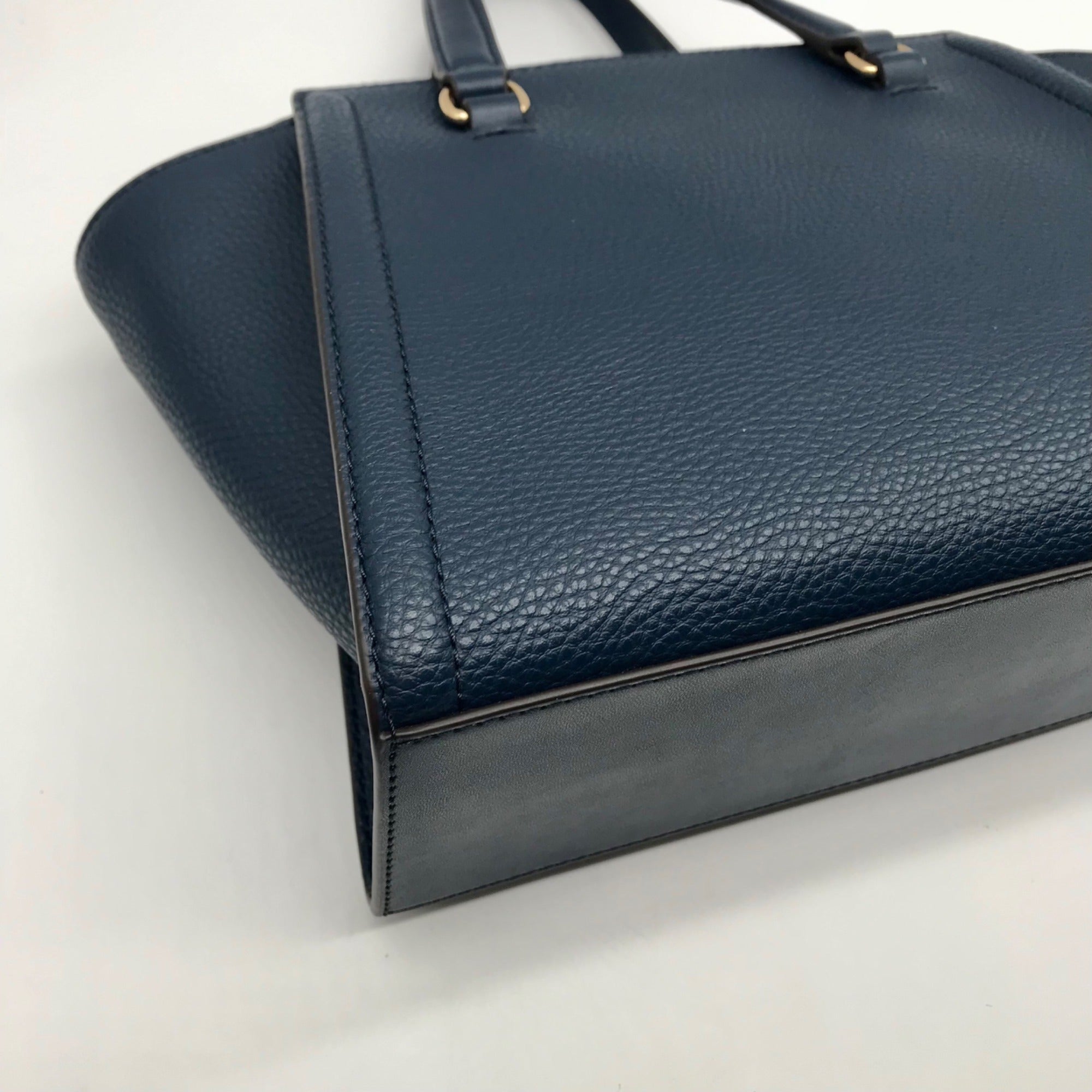 Michael Kors Blue Pebbled Leather Small Satchel Bag