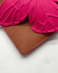 Sophia Webster Brown Butterfly Leather Convertible Pouch