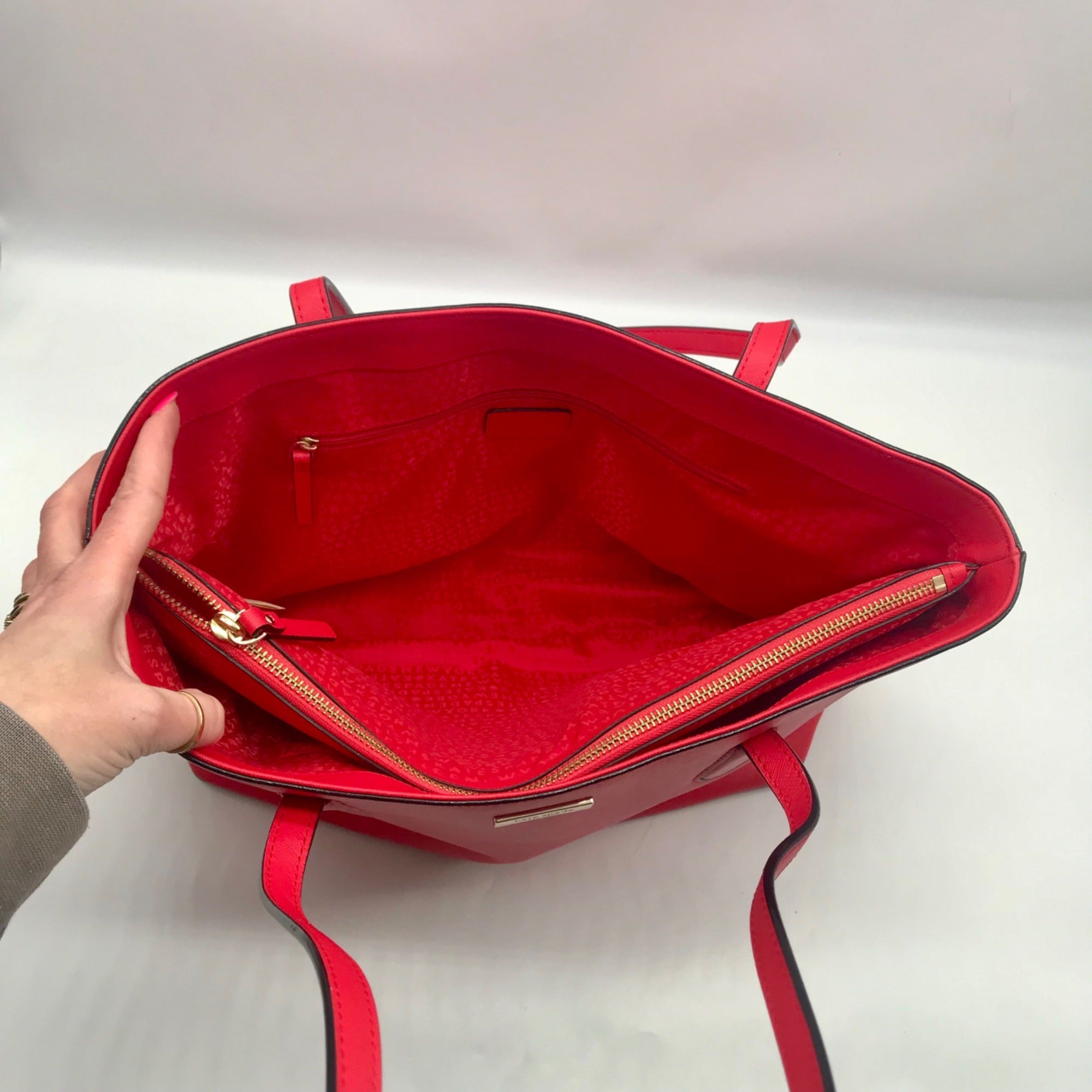 Kate Spade Red Leather Laurel Way Jaymes Shoulder Bag