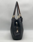 Coach Dark Blue Monogram Leather Lexy Shoulder Bag F25954