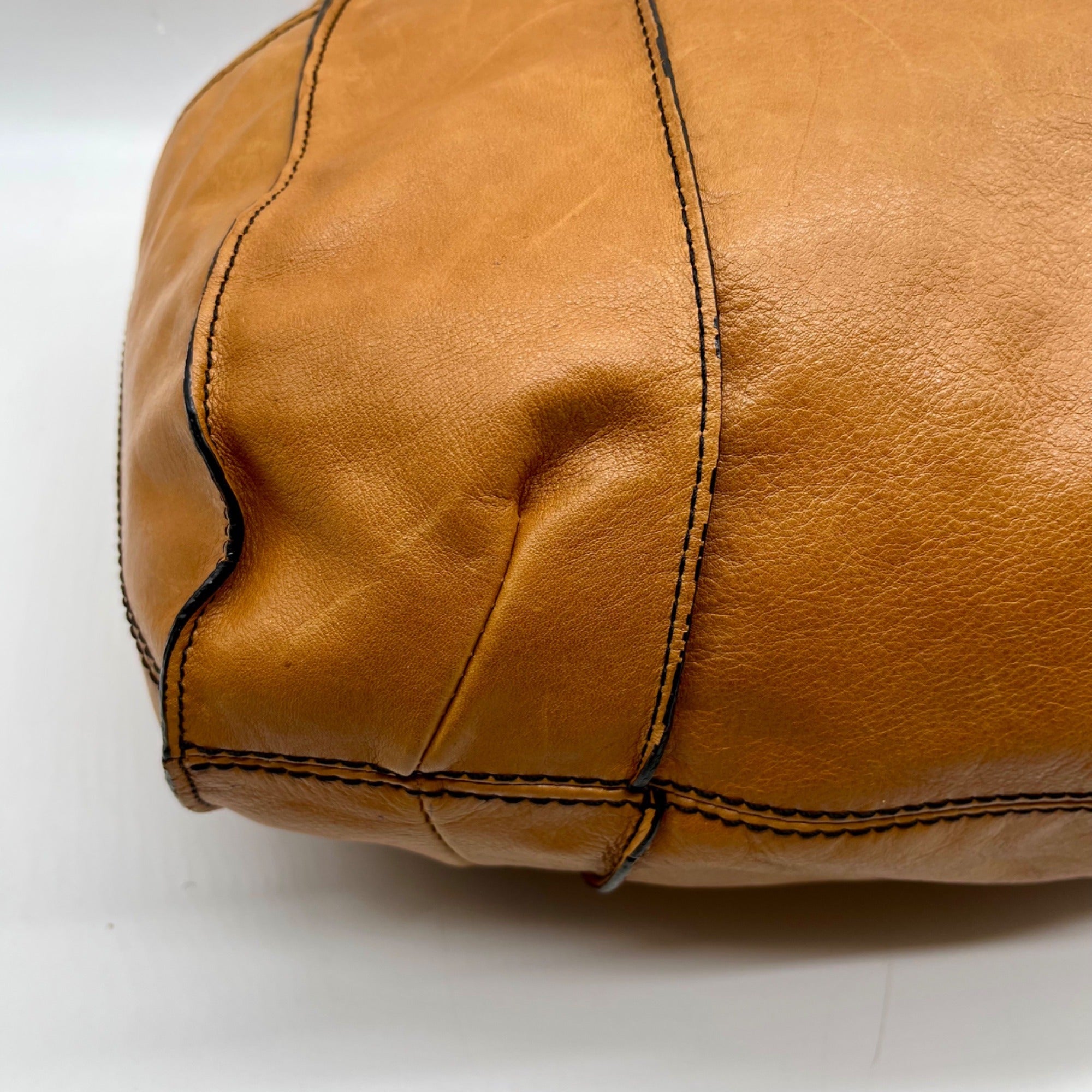 Steve Madden Tan Leather Hobo/Shoulder Bag