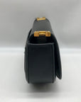 Rachel Zoe Black Faux Leather Rib Shoulder Bag