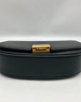 Rachel Zoe Black Faux Leather Rib Shoulder Bag