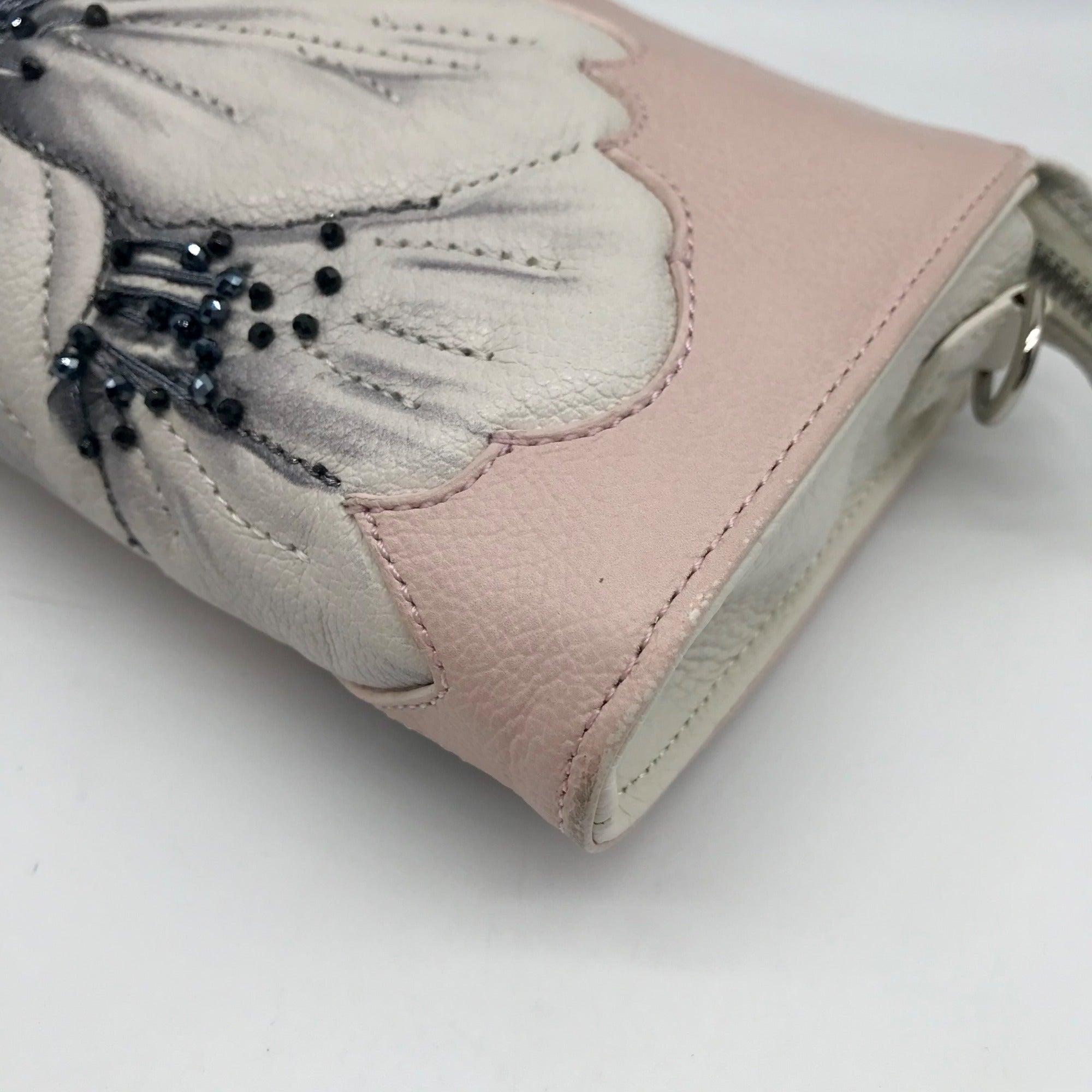 Brighton Touch Of Blush Beaded Floral Convertible Clutch