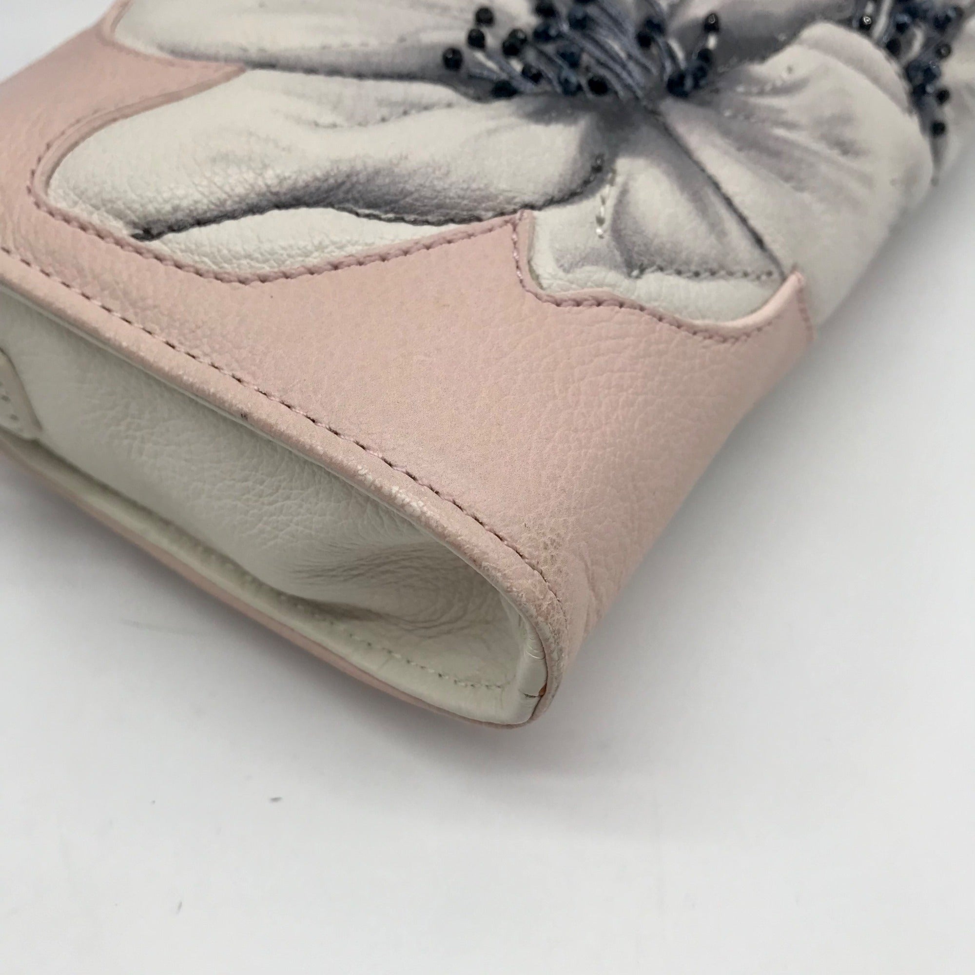 Brighton Touch Of Blush Beaded Floral Convertible Clutch