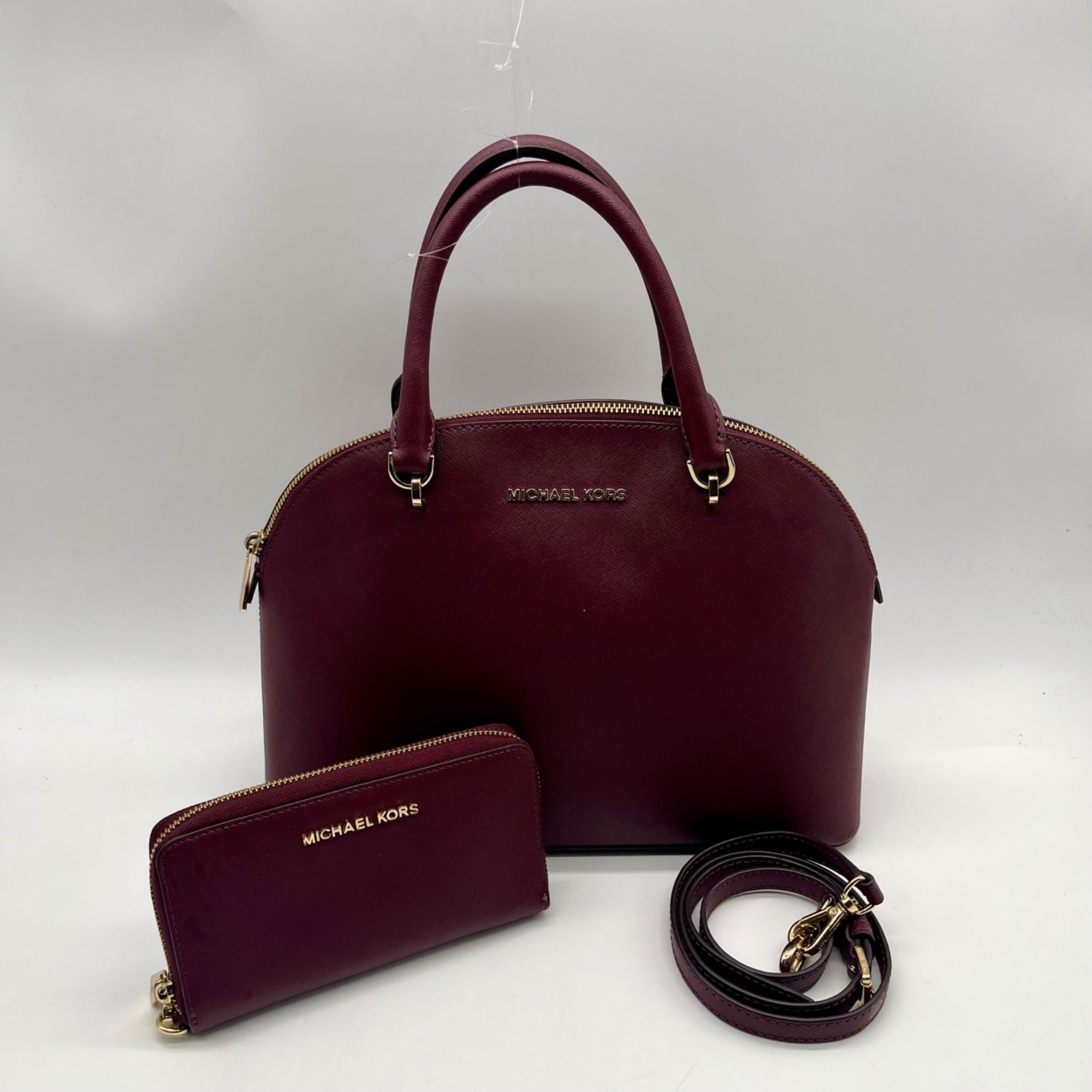 Michael Kors Burgundy Leather Handbag