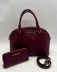 Michael Kors Burgundy Leather Handbag