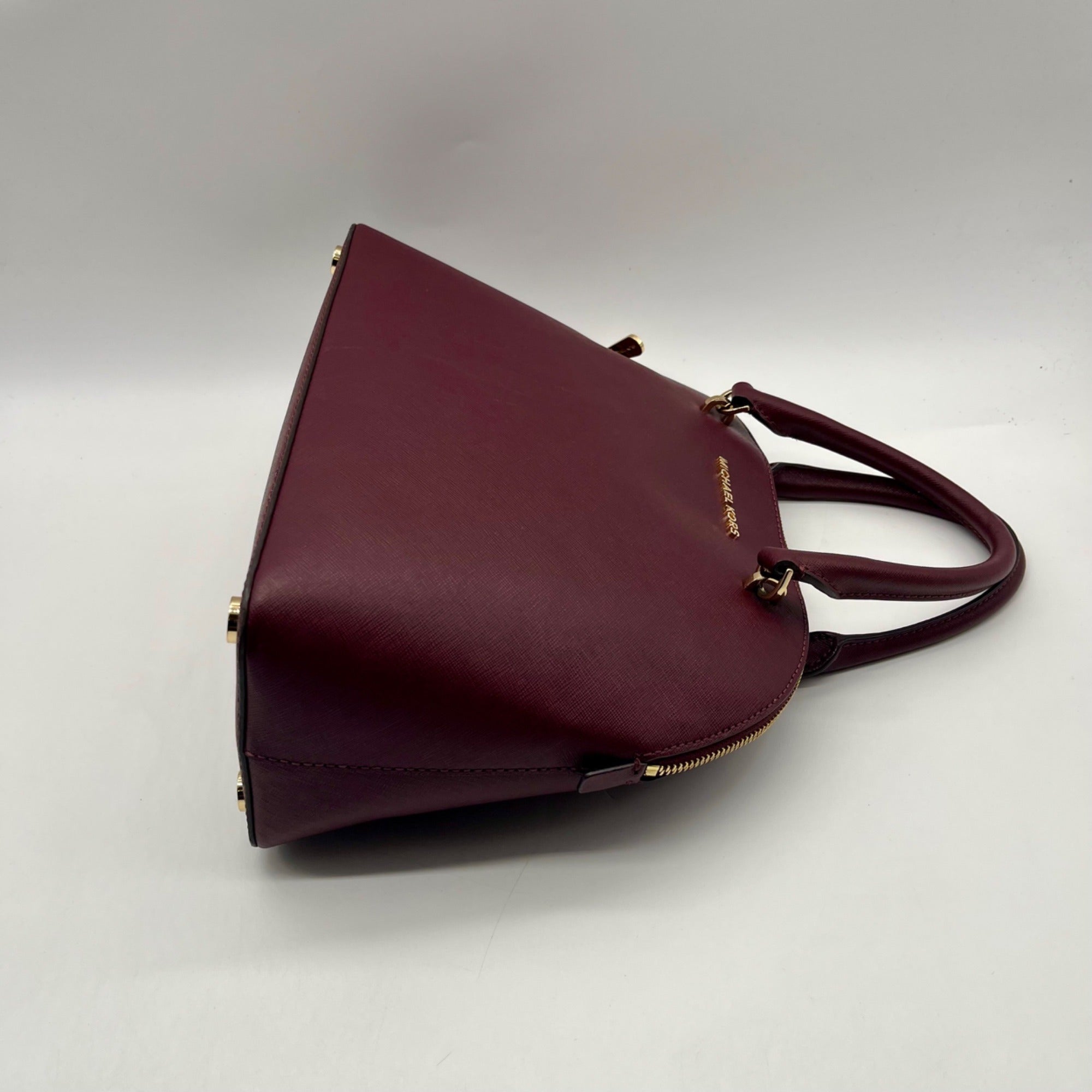 Michael Kors Burgundy Leather Handbag