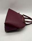 Michael Kors Burgundy Leather Handbag