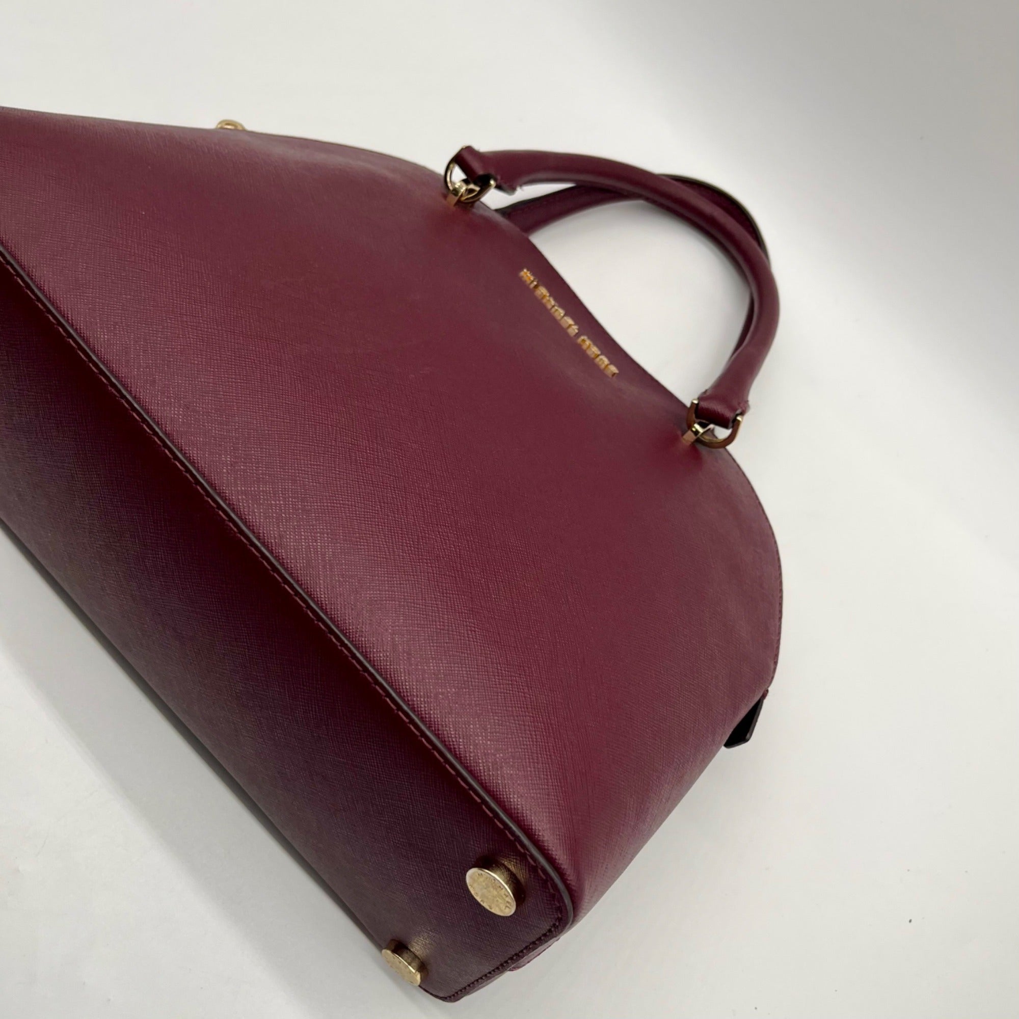 Michael Kors Burgundy Leather Handbag