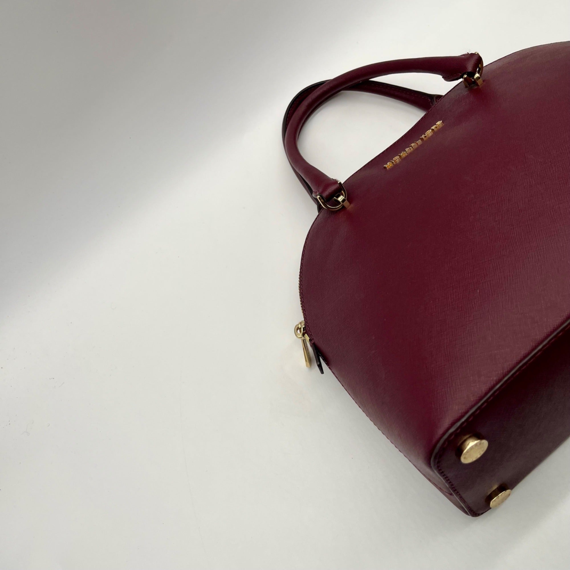 Michael Kors Burgundy Leather Handbag