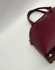 Michael Kors Burgundy Leather Handbag