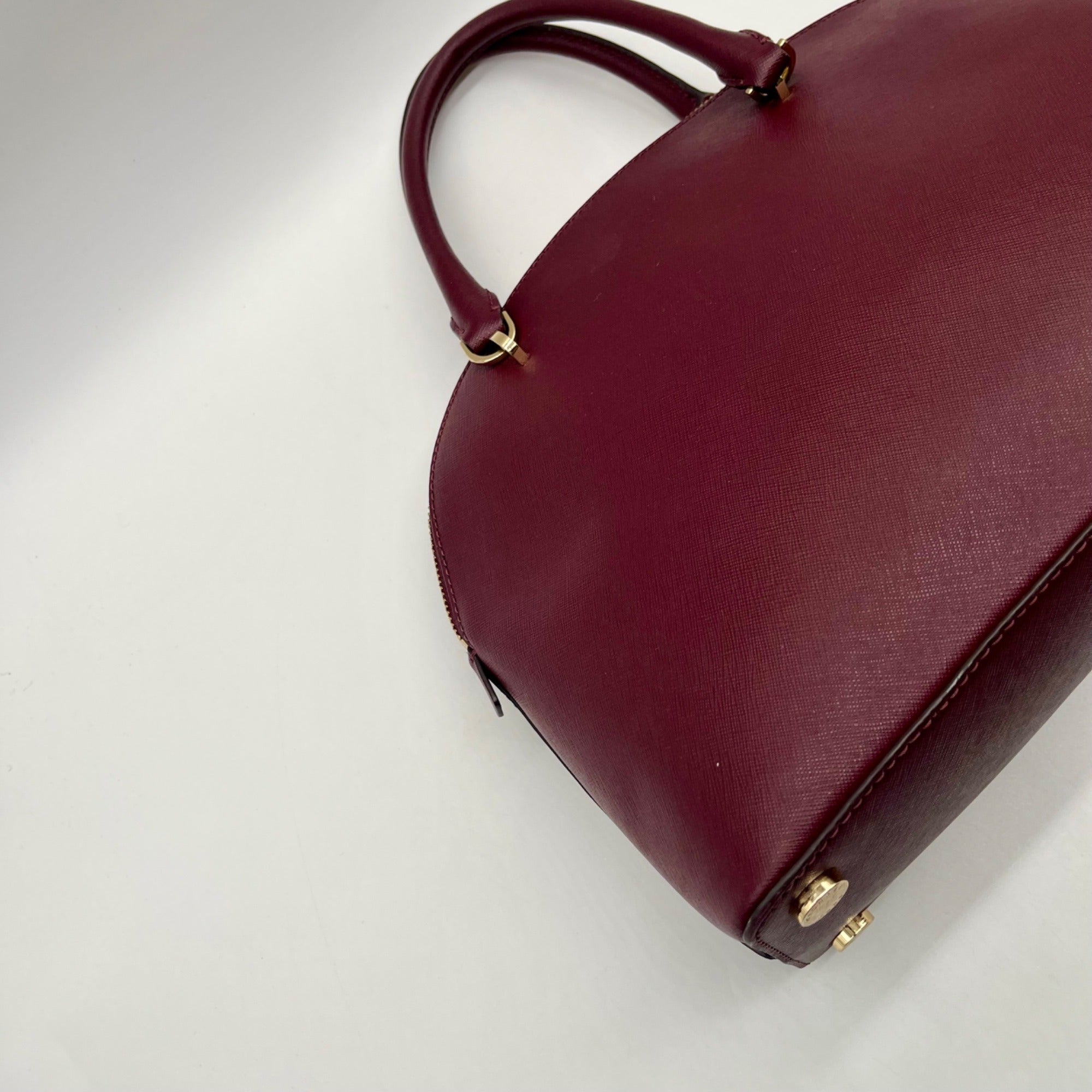 Michael Kors Burgundy Leather Handbag