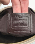 Coach Beige & Tan Signature Jacquard File Crossbody F29960
