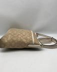 Coach Beige & Tan Signature Jacquard File Crossbody F29960