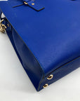 Michael Kors Dark Blue Saffiano Leather Hamilton Tote Bag