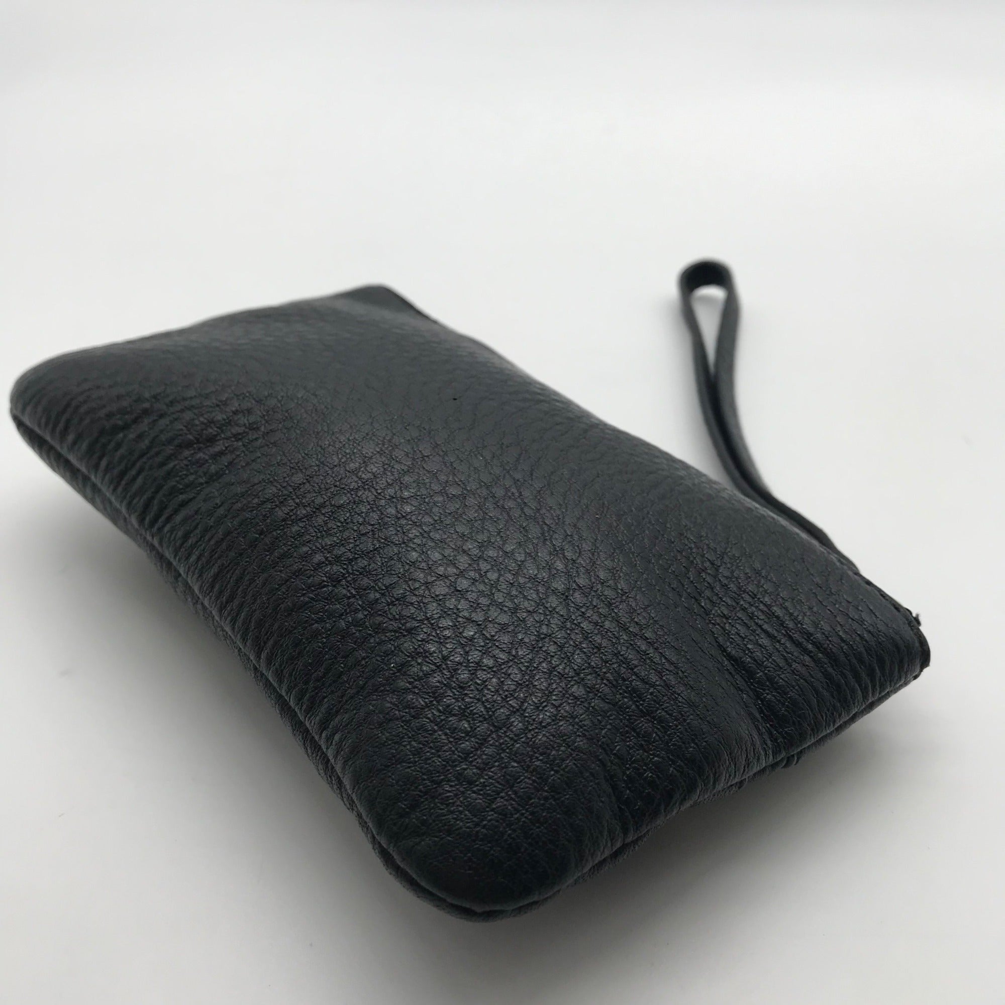 Kate Spade Black Pebbled Leather Cobble Hill Bee Wristlet
