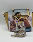 La Philipe Egyptian Paradise Vegan Leather Satchel
