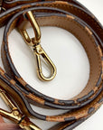 Michael Kors Large Brown Monogram Coated Canvas Kirby Satchel