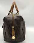 Michael Kors Large Brown Monogram Coated Canvas Kirby Satchel