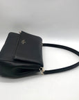 Kate Spade Black Pebbled Leather Leila Mini Zip Crossbody Bag