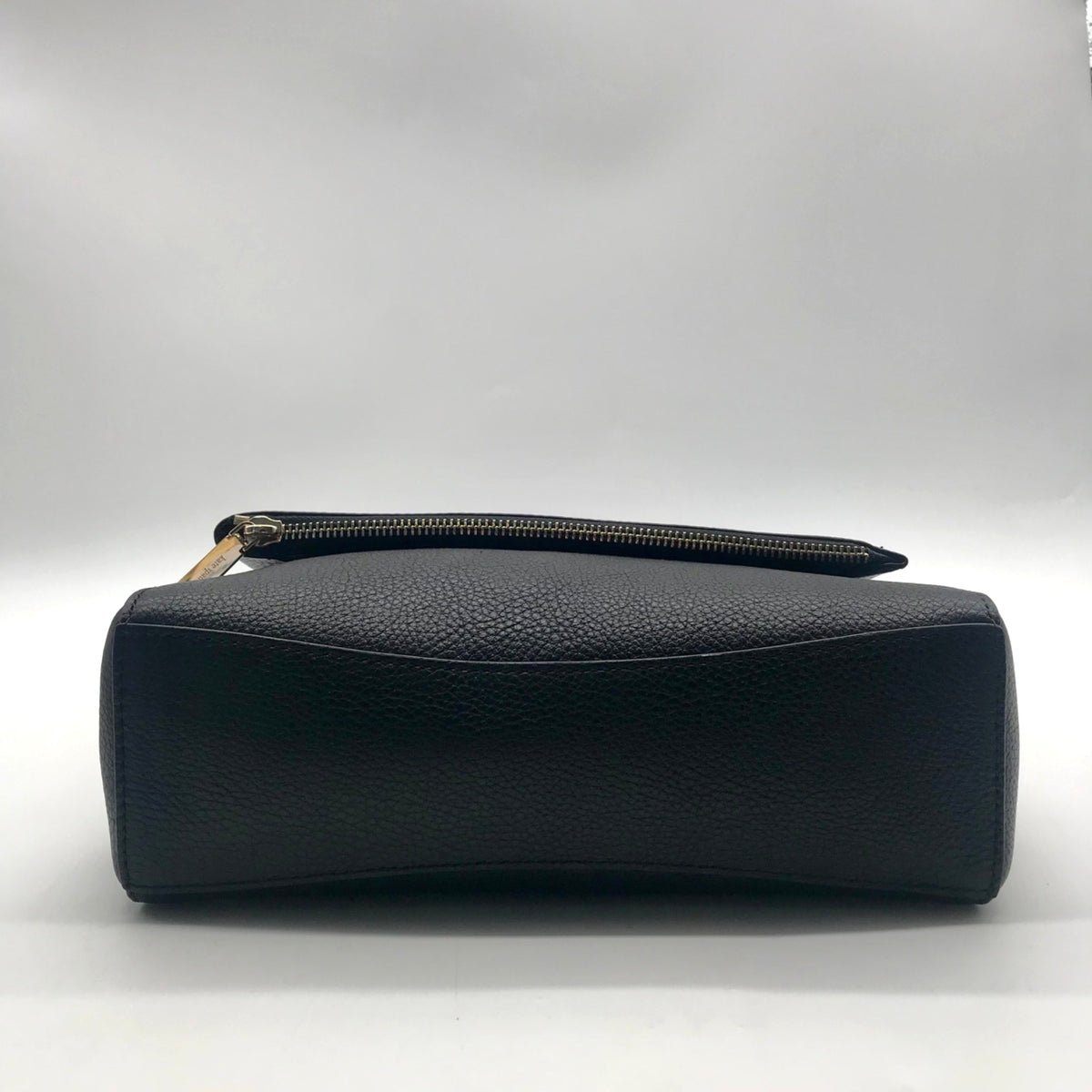 Kate Spade Black Pebbled Leather Leila Mini Zip Crossbody Bag