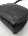 Kate Spade Black Pebbled Leather Leila Mini Zip Crossbody Bag