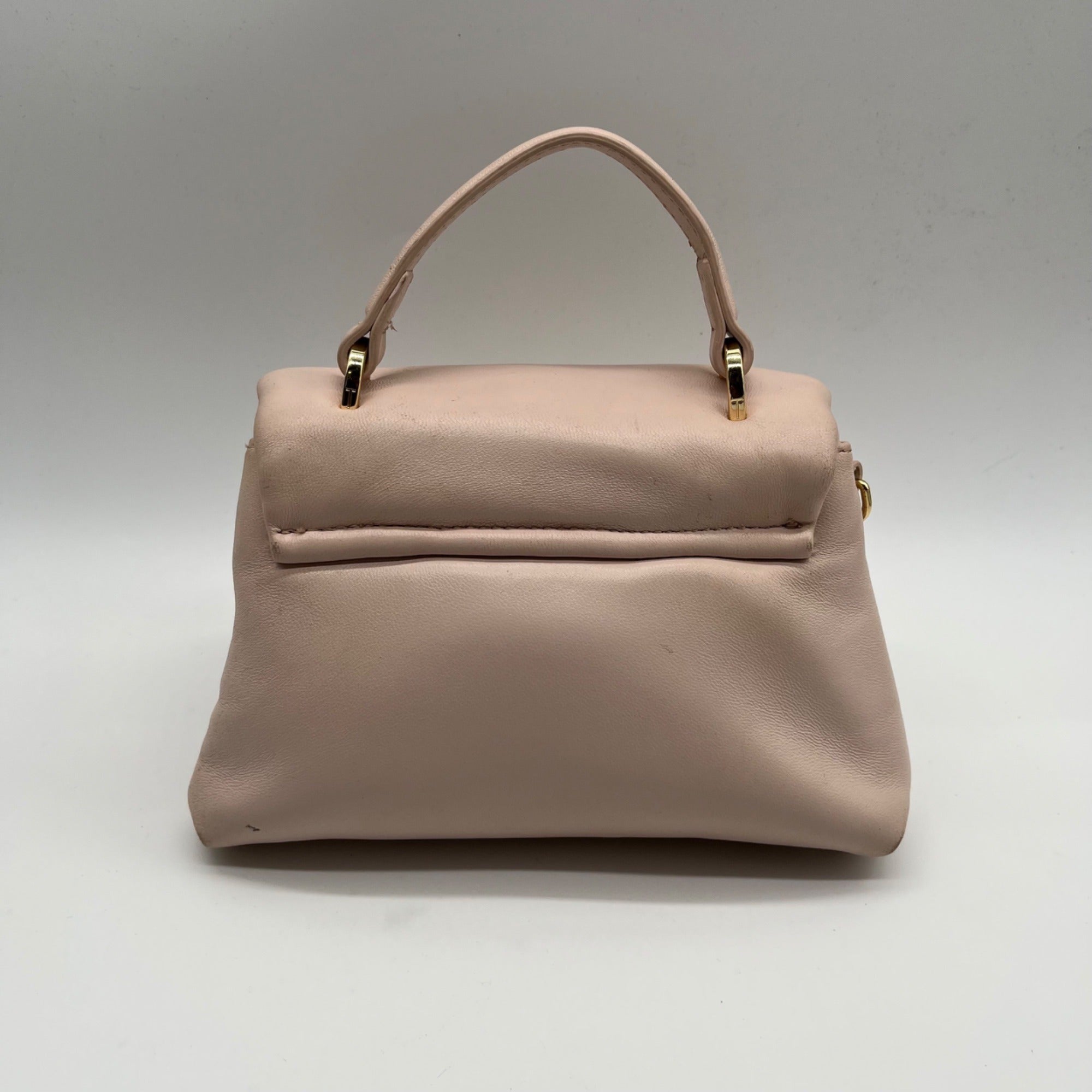 Ted Baker Pink Leather Poppy Moon Top Handle Bag