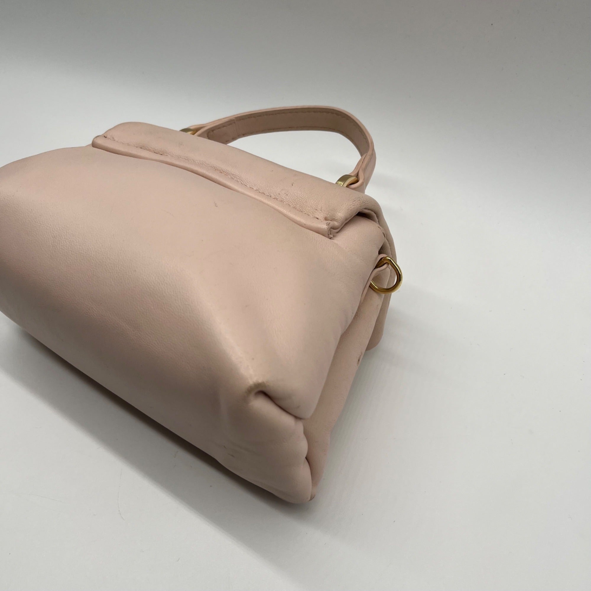 Ted Baker Pink Leather Poppy Moon Top Handle Bag