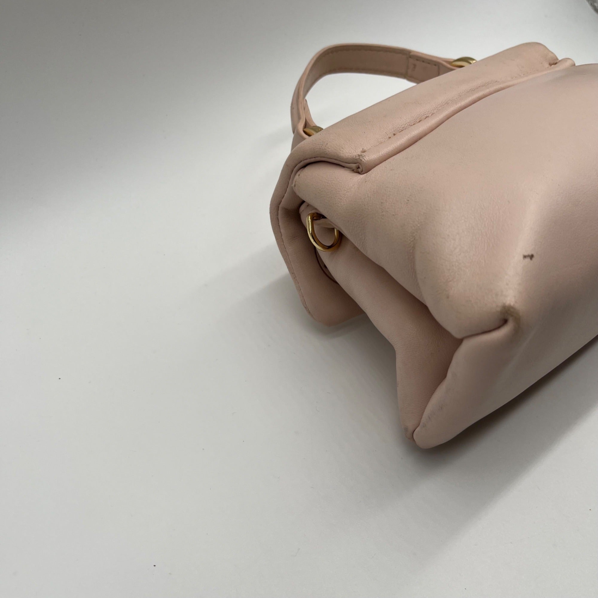 Ted Baker Pink Leather Poppy Moon Top Handle Bag