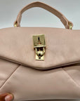Ted Baker Pink Leather Poppy Moon Top Handle Bag