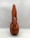 Bebgmaxazria Brown Decorative Embossed Faux Leather Shoulder Bag