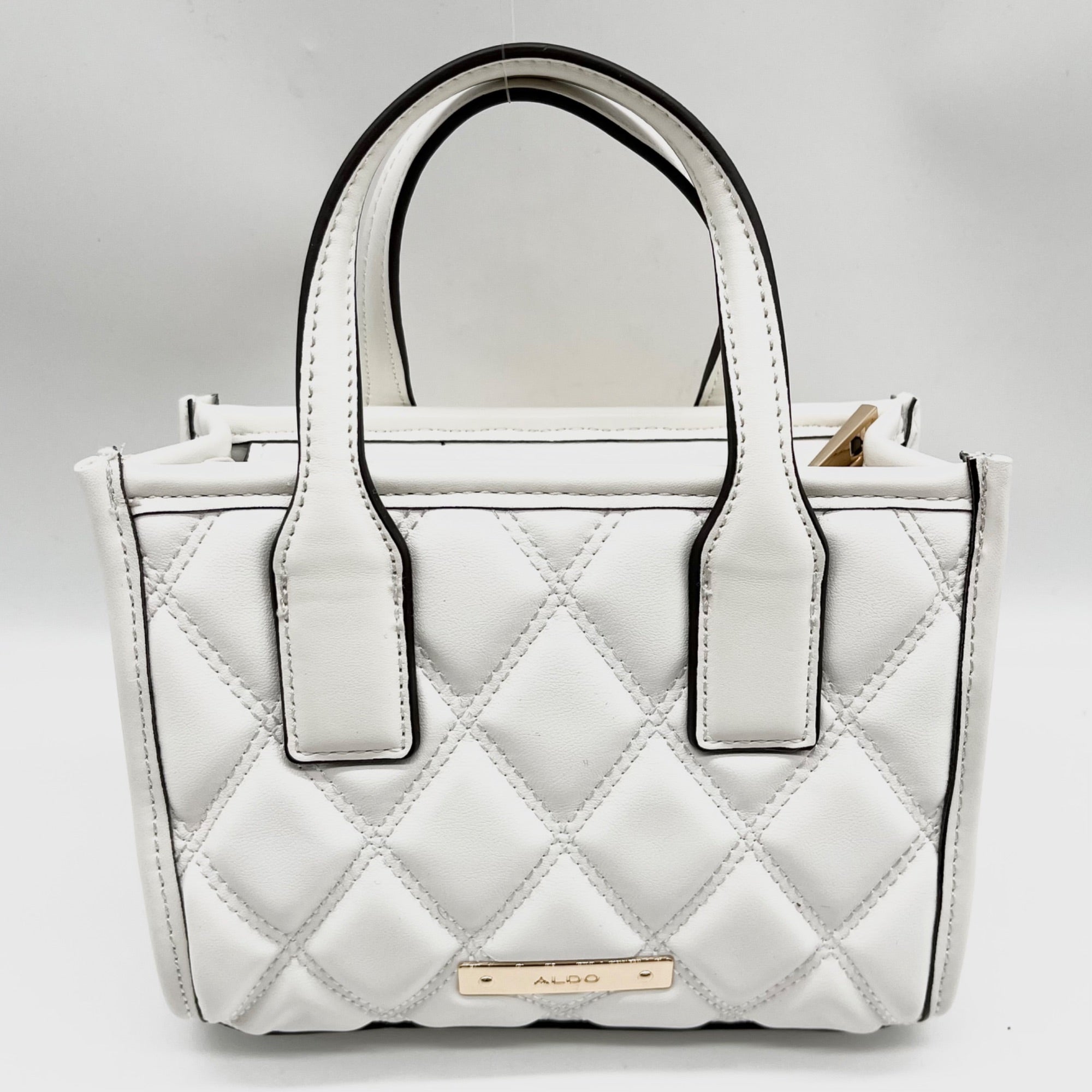 Aldo White Keylani Small Satchel Bag