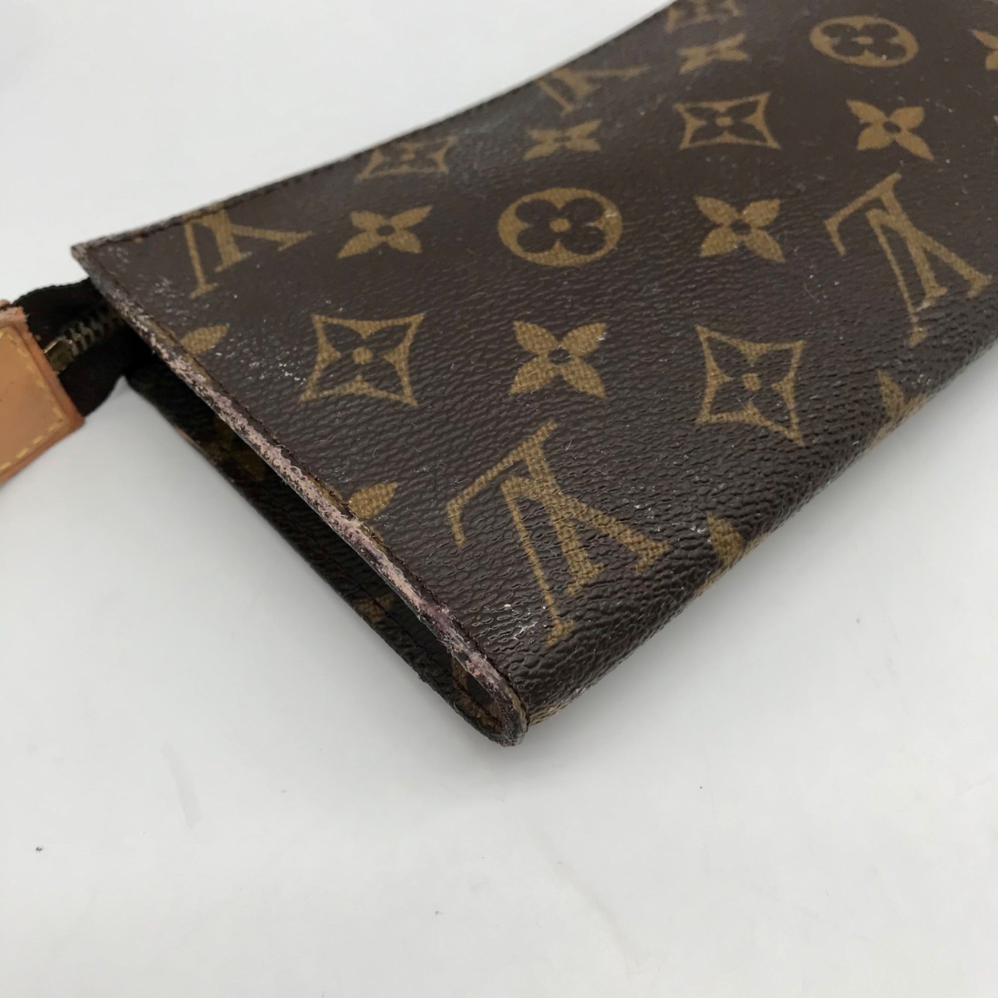 Louis Vuitton Brown Monogram Leather Pouch