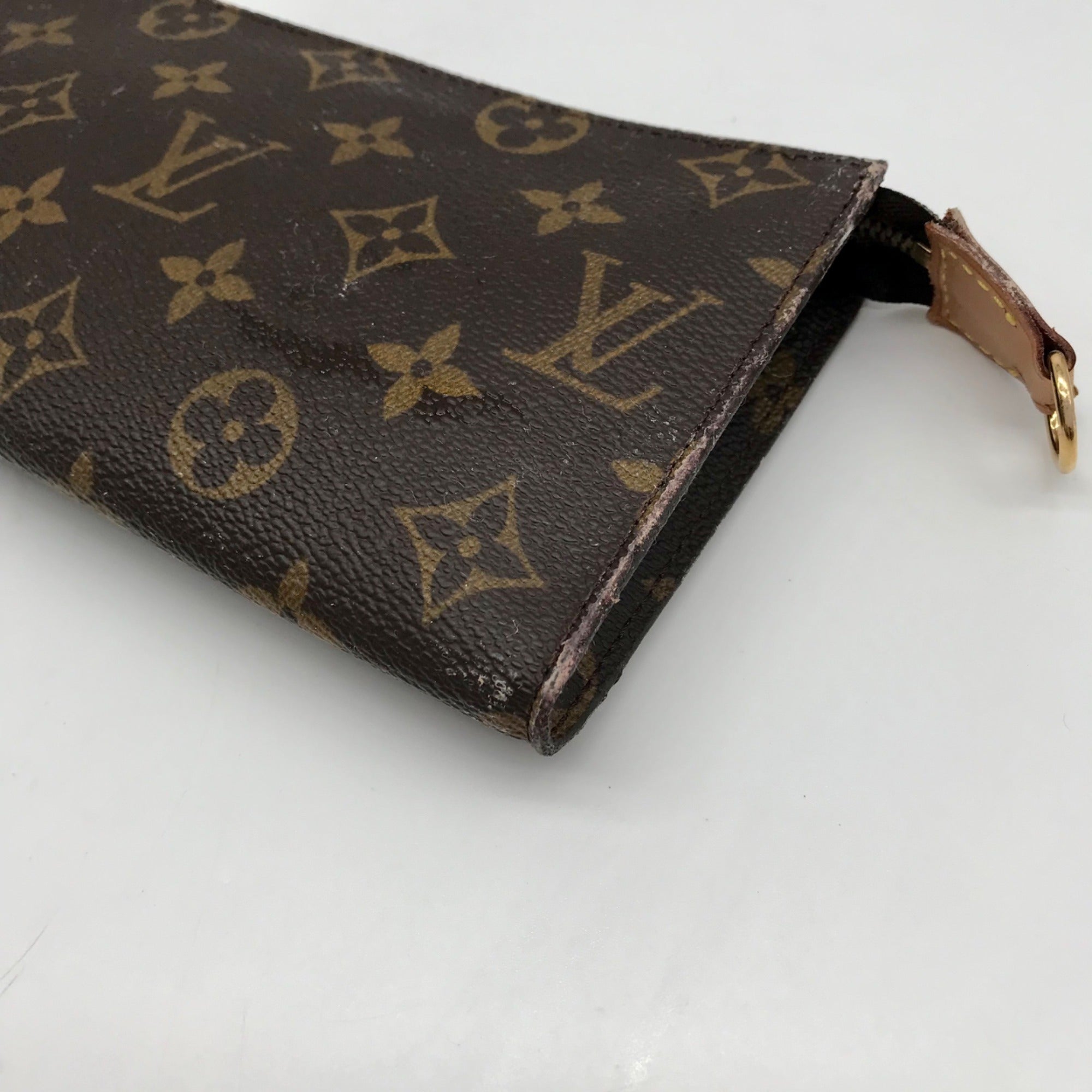 Louis Vuitton Brown Monogram Leather Pouch
