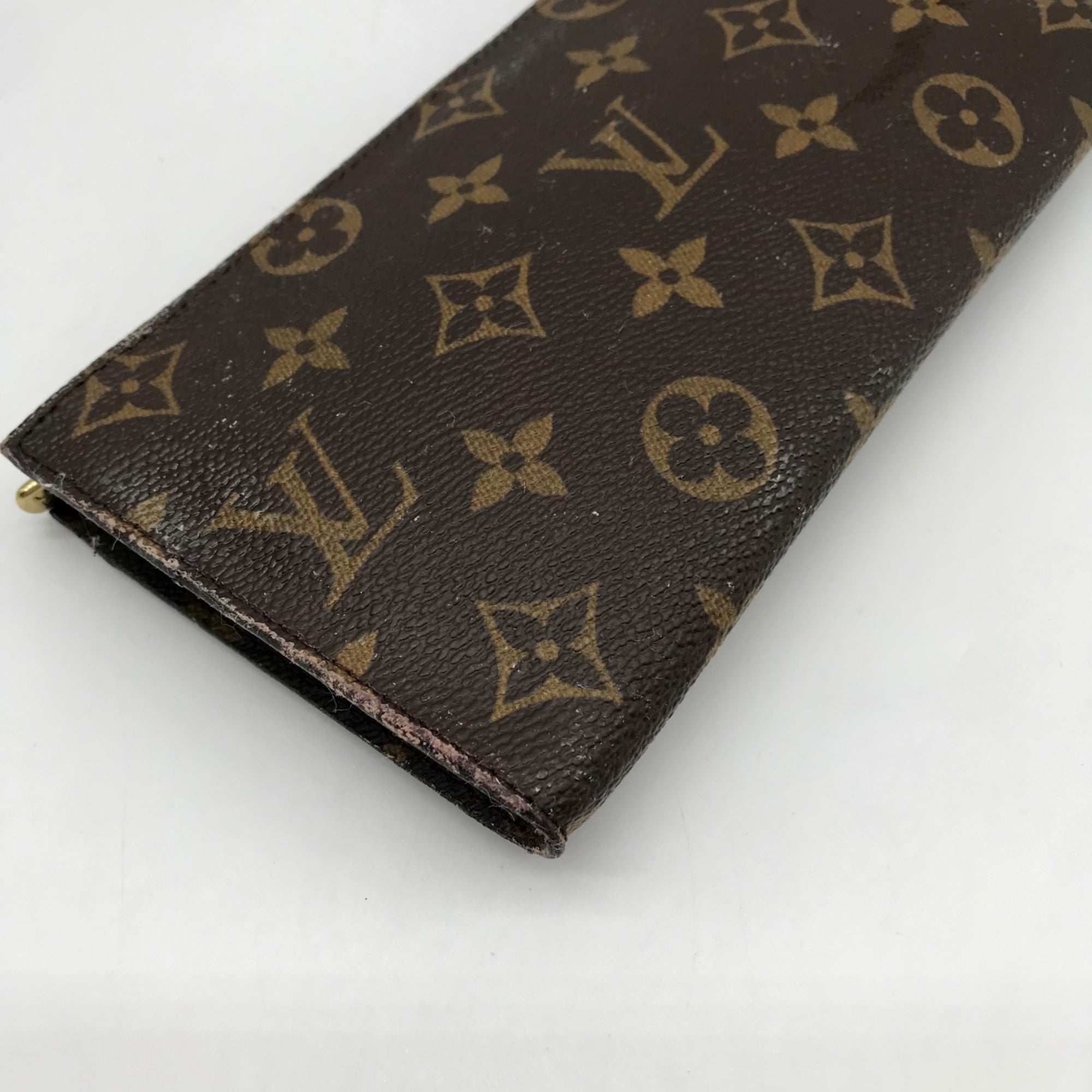 Louis Vuitton Brown Monogram Leather Pouch