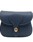 Dooney & Bourke Denim Leather Penrose 2 Saddle 22 Shoulder Bag