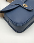 Dooney & Bourke Denim Leather Penrose 2 Saddle 22 Shoulder Bag