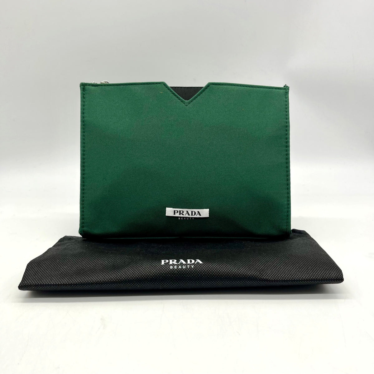 Prada Beauty Forest Green Cosmetic Pouch
