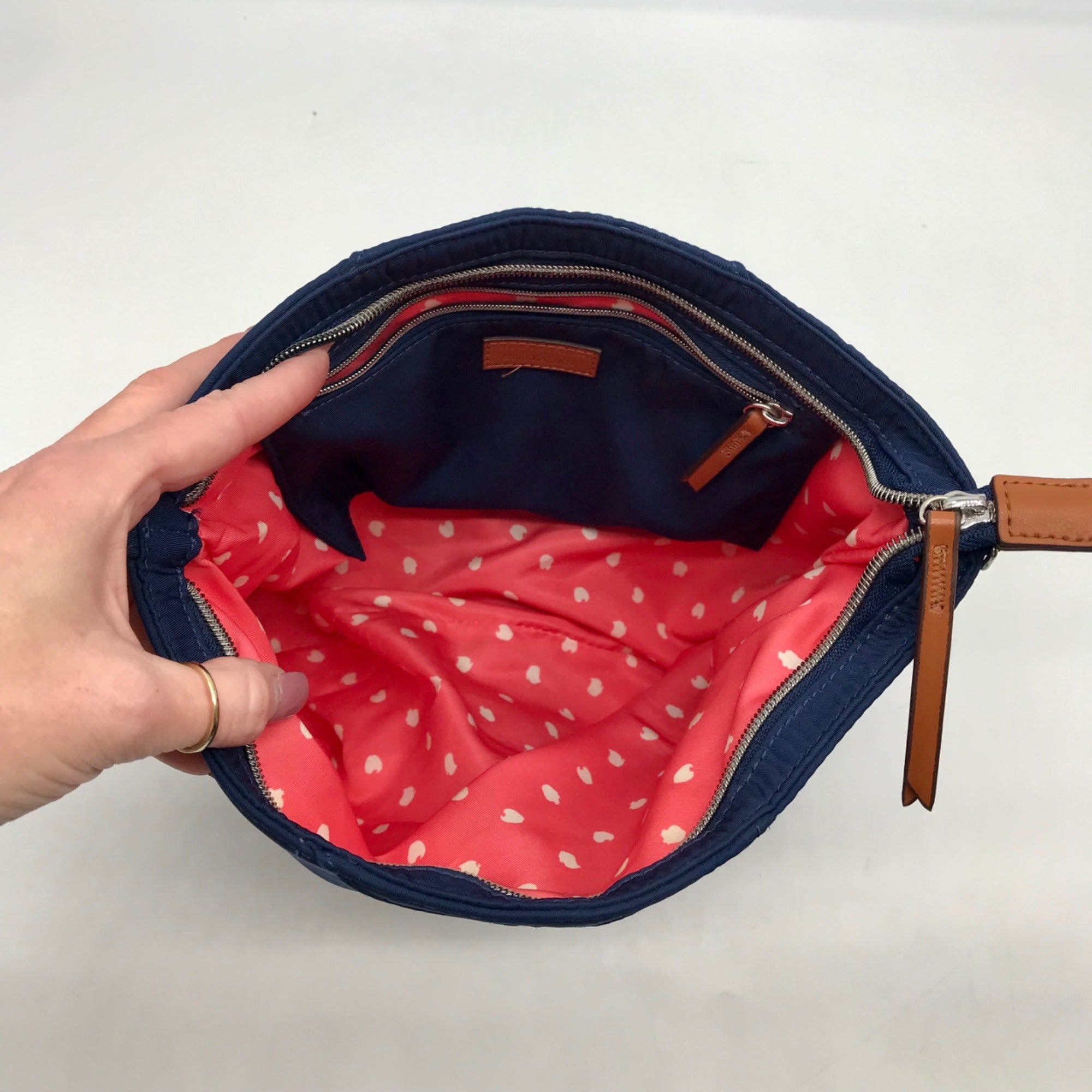 Stella &amp; Dot Blue Nylon Work Hard Play Hard Crossbody Bag