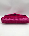 Rebecca Minkoff Pink Velvet Whip Envelope Clutch Bag
