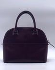 Kate Spade Deep Plum Pebbled Leather Carli Grove Street Satchel Crossbody Bag