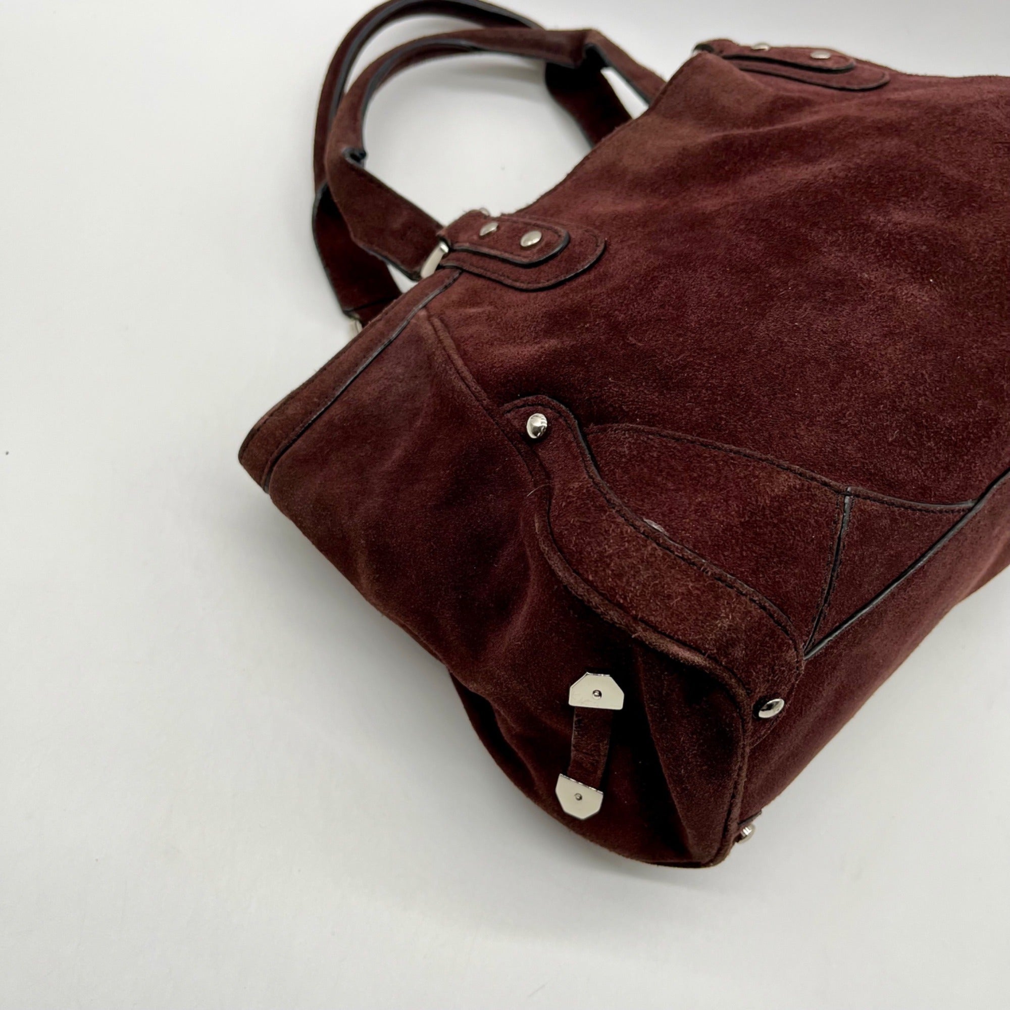 Cole Haan Brown Suede Shoulder Bag