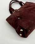 Cole Haan Brown Suede Shoulder Bag