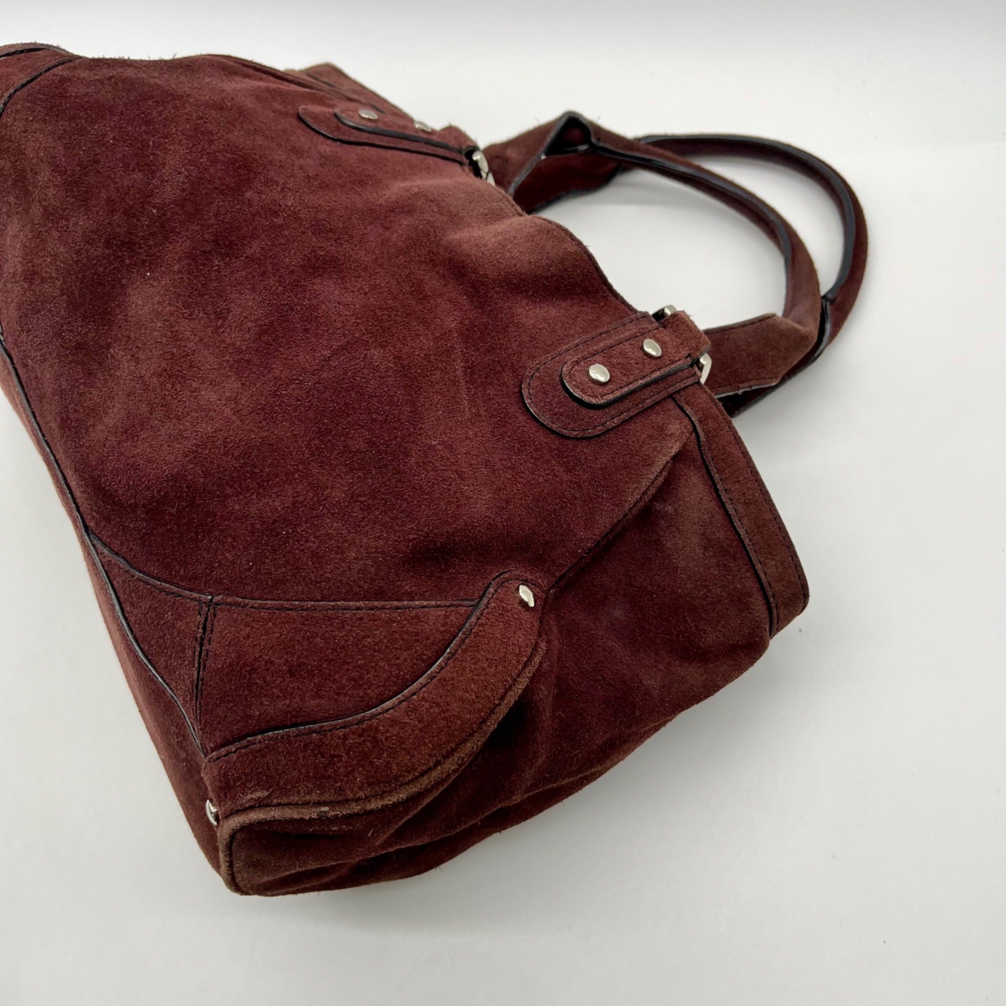 Cole Haan Brown Suede Shoulder Bag