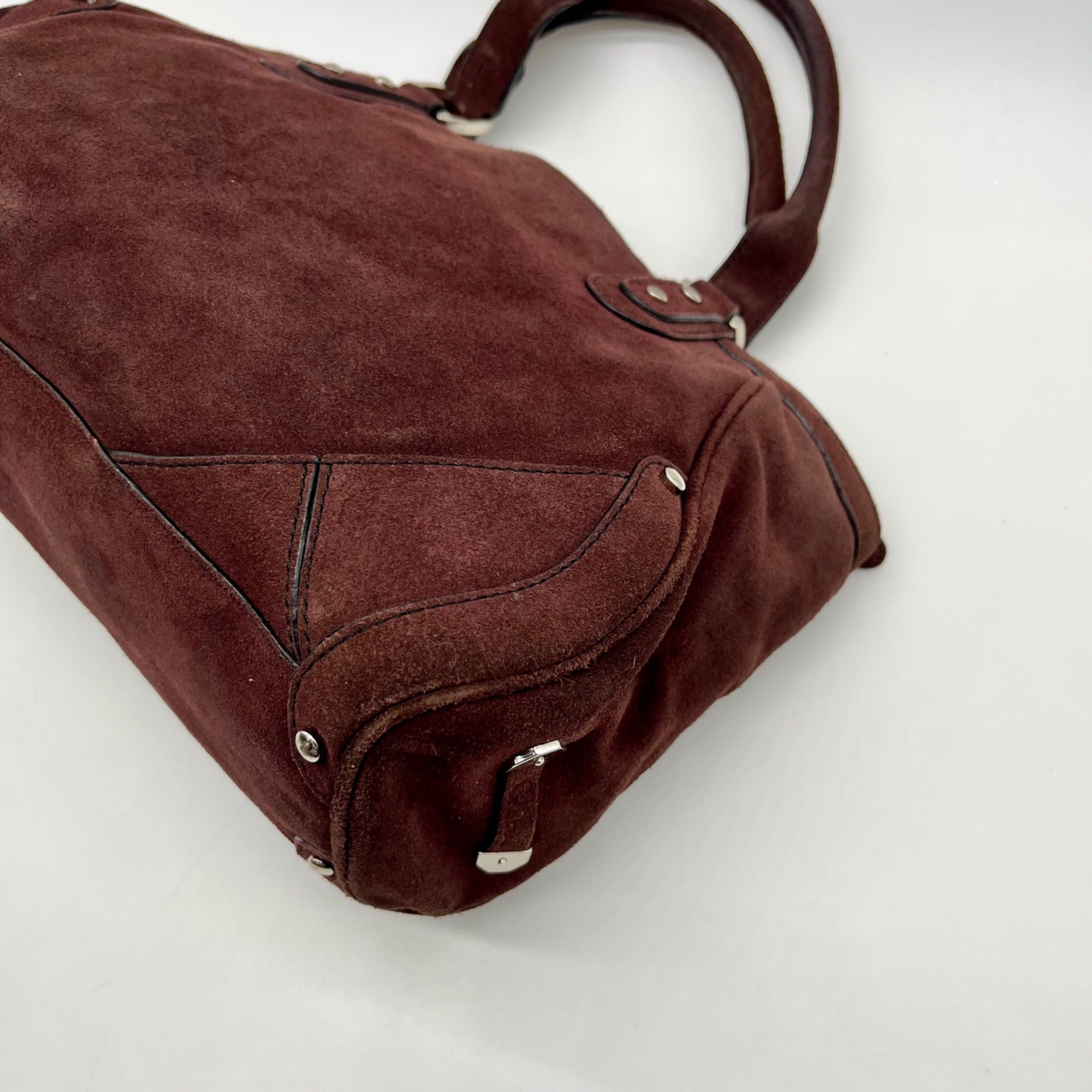 Cole Haan Brown Suede Shoulder Bag