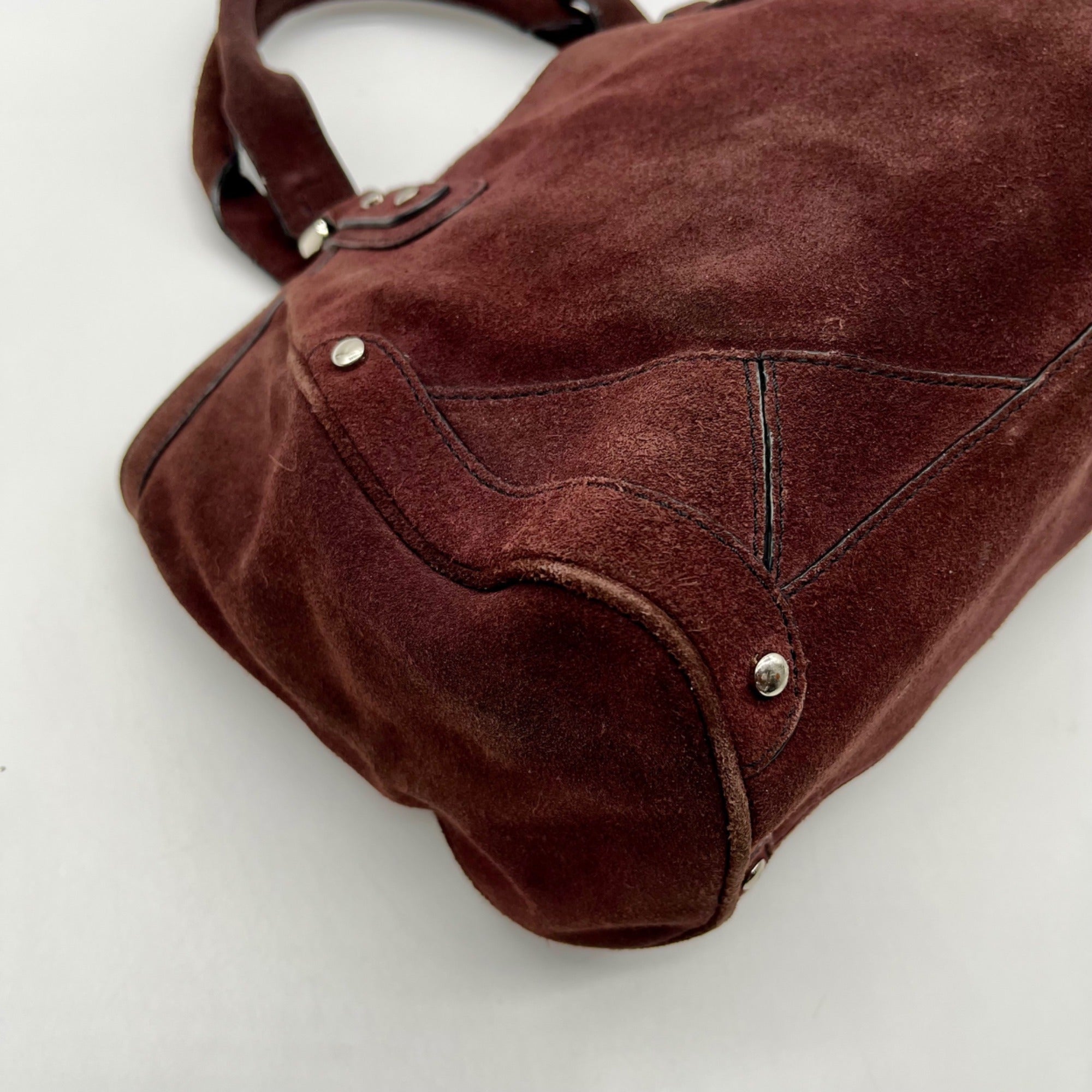 Cole Haan Brown Suede Shoulder Bag