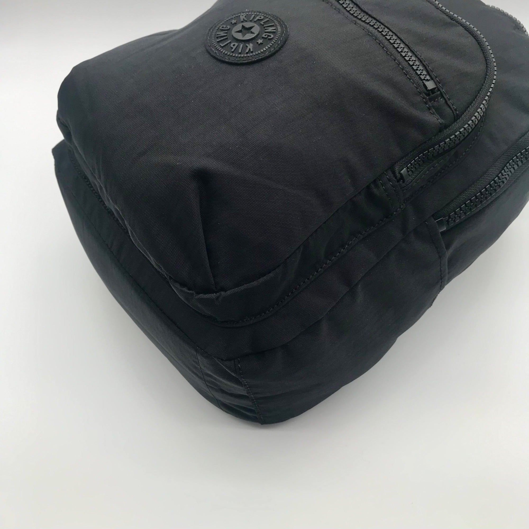 Kipling Black Noir Polyester Seoul Tablet Backpack