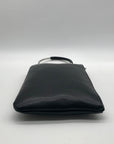 I.N.C. Black Faux Leather Charlii Bangle Crossbody Bag
